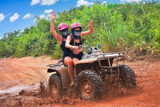 ATV Adventure, Interactive Bridges, Ziplines, Cenote & Free Lunch