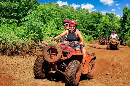 ATV Jungle Adventure with Ziplines, Cenote & Tequila Tasting