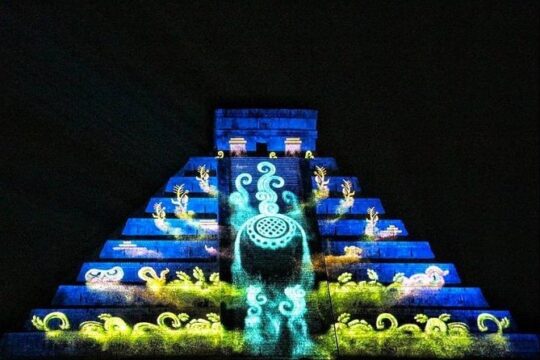 Amazing Chichen Itza Lights Show, includes Valladolid, buffet and cenote tour.