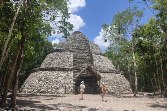 Cultural day 4 in 1 - Coba, Tulum, Cenote kuxtal & Playa del Carmen from Cancún