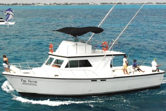 Cancun fishing charter if you don't fish you don't pay 46ft yacht 12pax 25P14