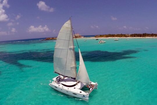 Cancun to isla mujeres catamaran sailing