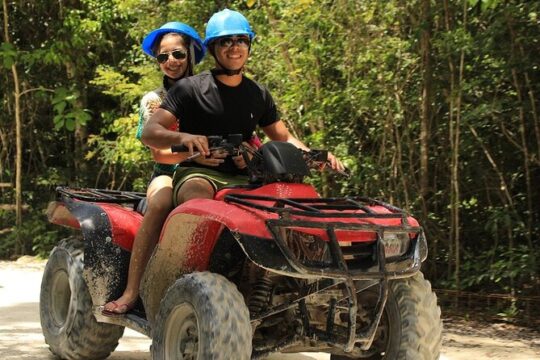 Jungle Adventure! ATV's (shared), Ziplining and Cenote Cancun & Playa Del Carmen