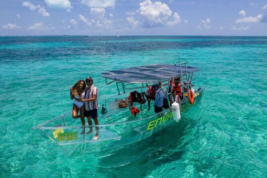 Cozumel Clear Boat Tour! Round Transportation From Cancun & Playa Del Carmen