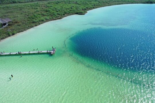 Explore 2 Cenotes in Tulum, Kaan Luum Lagoon and Paraiso Beach from Cancun