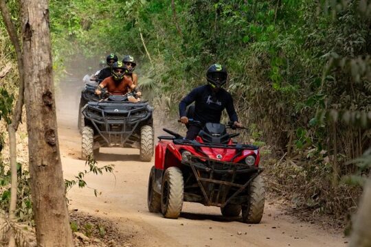 Hidden Cenote Swim & ATV Jungle Adventure with Transportation