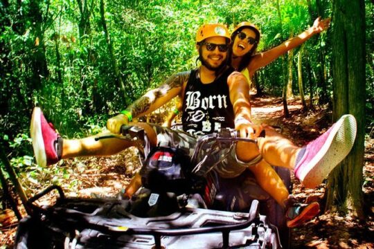 5-in-1 Adventure in Cancun: ATVs, Ziplines, Speed Boat, Snorkel and Cenote Swim