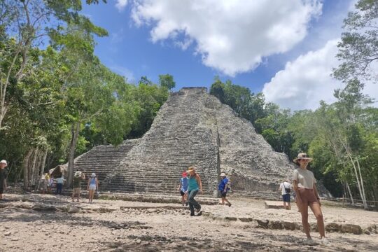 Tour 4 in 1 - Tulum, Coba + Mayan Village, Cenote & Playa del Carmen from Cancún