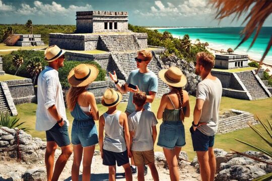 4 Highlights in One Day: Tulum, Cobá, Cenote & Playa del Carmen!