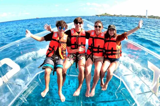 Explore the Caribbean in Amazing Clear Boat Tour in Cozumel