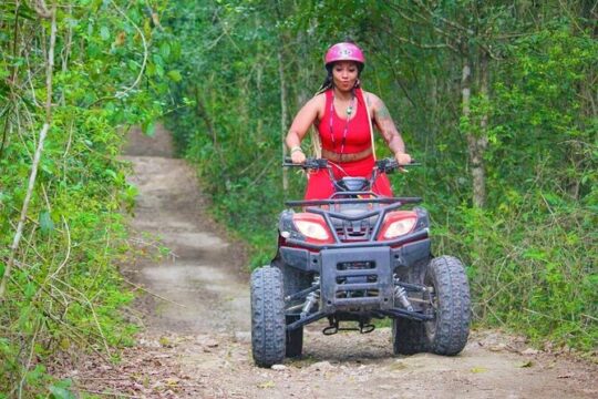 ATV and Zip Line Adventure with Cenote la Noria