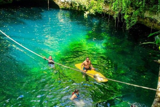 Drive an Atv, enjoy Ziplines and swim in a Cenote from Cancun and Riviera Maya