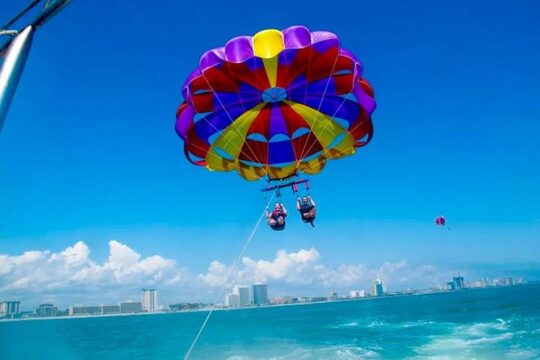 Ride, Swim & Fly Day Trip in Cancun with Transportation