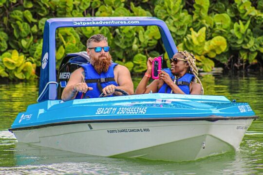 Funny Jungle Tour at Nichupte Lagoon with snorkel (couples)