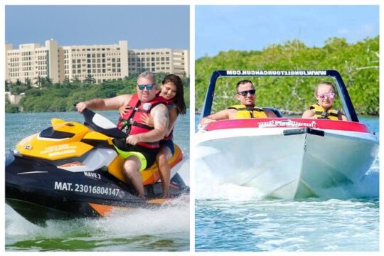 Speedboat across the Mangroves & Snorkel with Jet Ski Rental