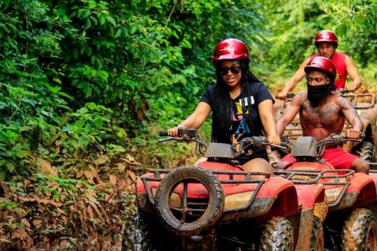 3 adrenaline activities Atvs Zipline and a swim experience in a cenote