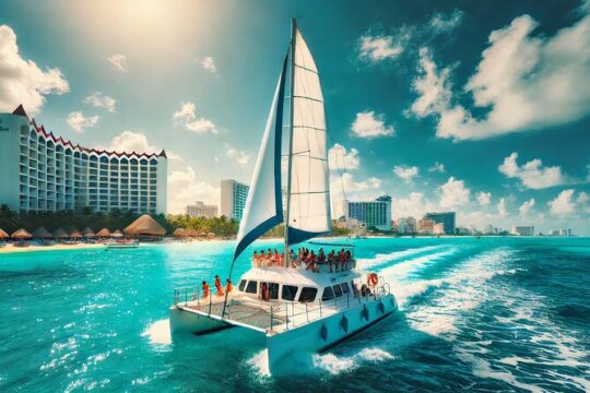 Isla Mujeres Catamaran: Unlimited Drinks, Buffet & Snorkeling