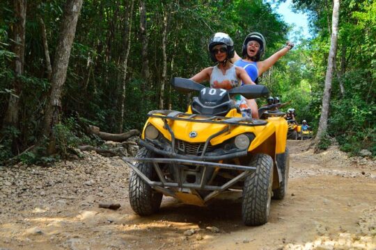 Full Adrenaline Day - ATV (shared) & Ziplines from Riviera Maya