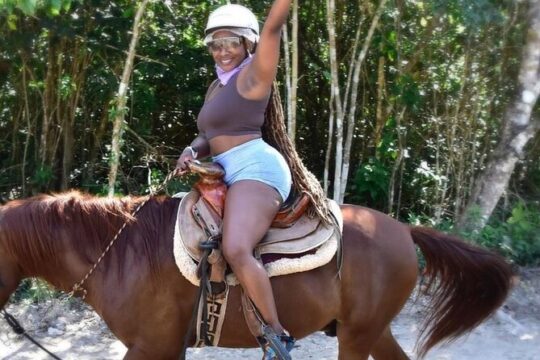 Horseback Ride, ATV's (Shared), Ziplines & Cenote Swim! From Cancun & Riviera