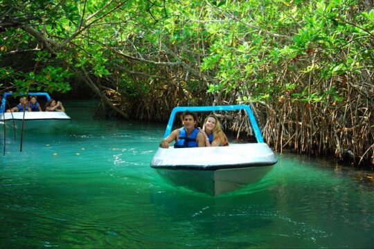 Jungle Adventure Tour in Cancun by Speedboat with Snorkeling
