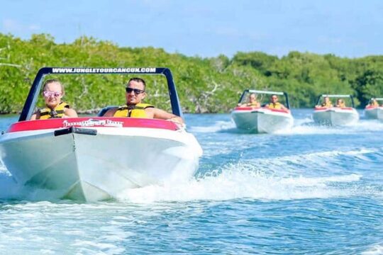 Mangroves and Punta Nizuc Snorkel Adventure by Speedboat