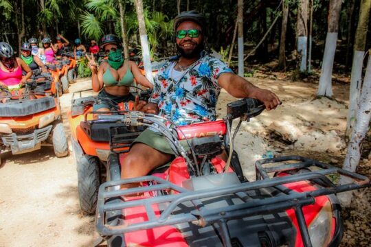 Adrenaline day in Cancun, Atvs, Ziplines and Cenote experience in the best park!