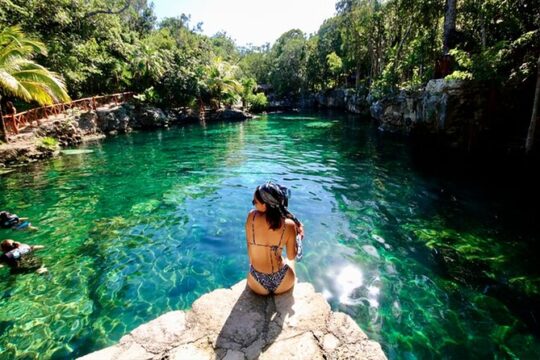 Eco Adventure at Cenotes Casa Tortuga and Tulum Ruins only from Cancún!