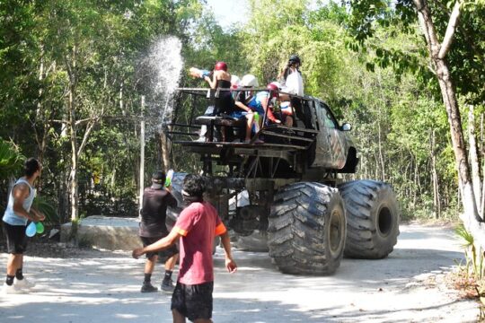 Monster Truck circuit + ATV, Horseback riding, ziplines & Cenote!