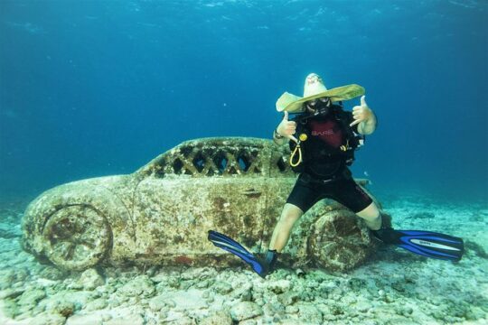 For certified Divers Experience the Under Water Museum and the Manchones Reef