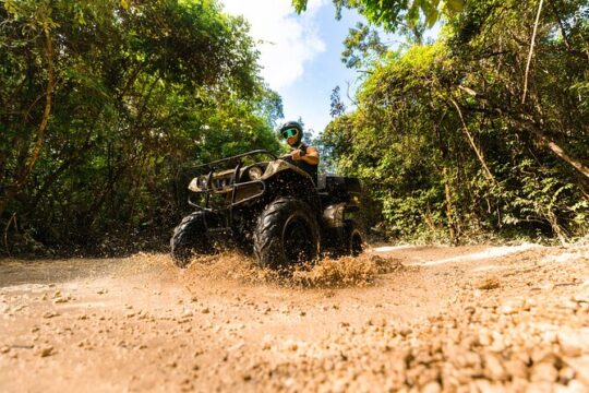 ATV, Ziplines & Cenote with Transportation & ATV Insurance