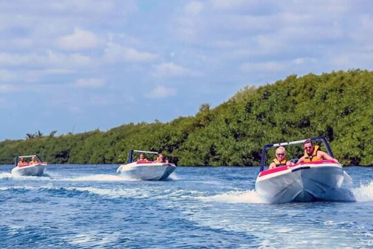 Cancun Speedboat and Coral Reef Snorkeling Adventure