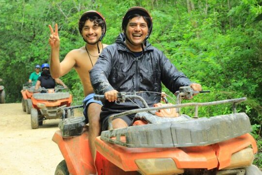 ATV Tour from Cancun and Puerto Morelos with Ziplines and Cenote.