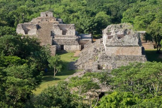 Small Group EkBalam Pink Lakes Cenote and Tequila Distillery Tour