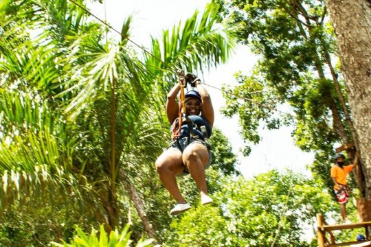 ATV Experience (shared) Zipline and Cenote From Cancun