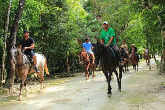 Horseback, Ziplines and Swim in a Cenote