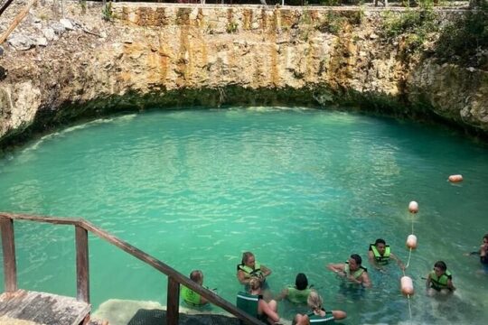 Complete Combo Shared ATV Horse Zip Lines Cenote and Food