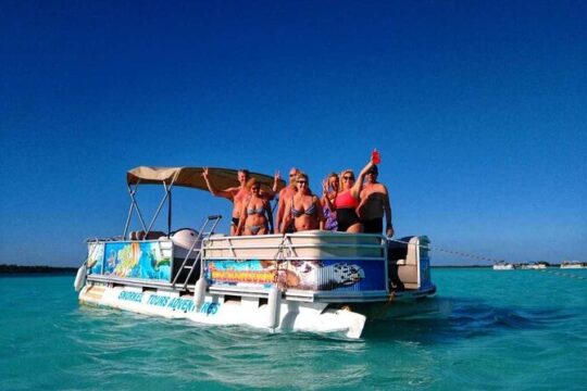 Bacalar, colorful lagoon. Magical experience in 1 day with lunch and transport