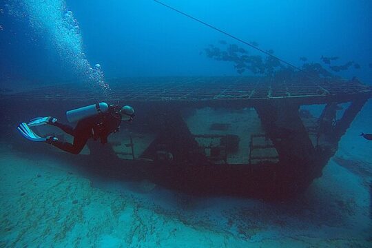 2 Tanks Scuba Diving Wreck and Reef in Cancun for Certified Divers