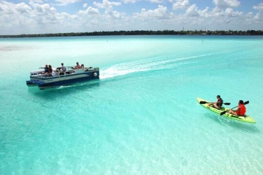 7 Colors Lagoon of Bacalar, full day tour for the Best price from Cancun.