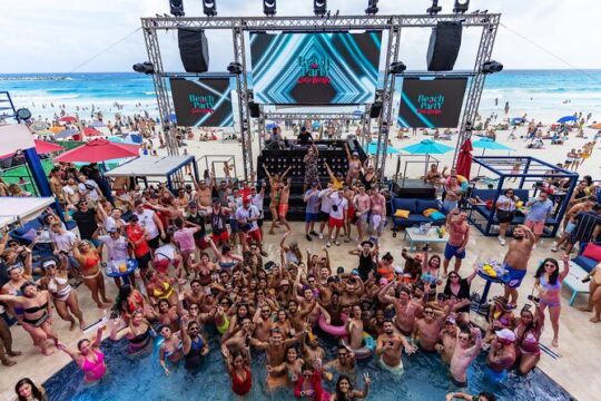 Beach Party in Cancun