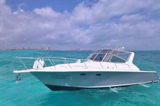 Private Cancun Yacht Tour 42ft up to 8 pax