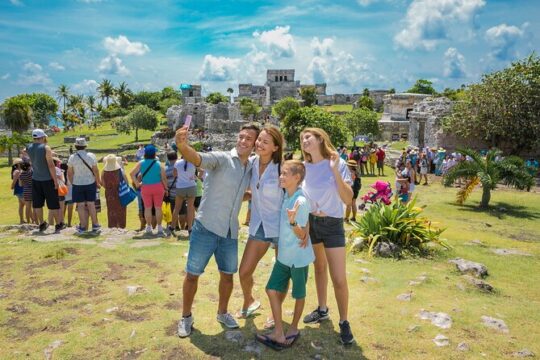 Wonderful Tour 4x1 Coba, Tulum, Cenote & 5th Avenue from Cancún