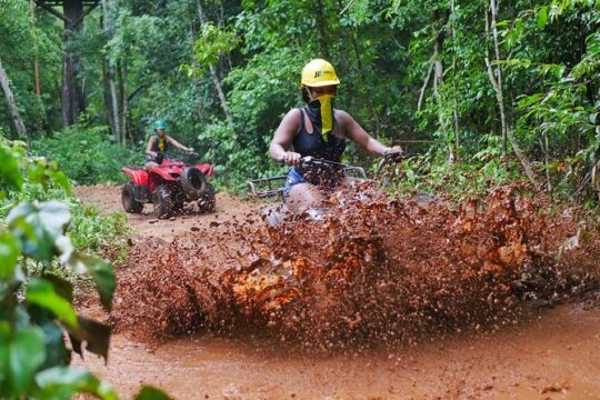 ATV and Zipline and Cenote Adventure with food included in Cancun