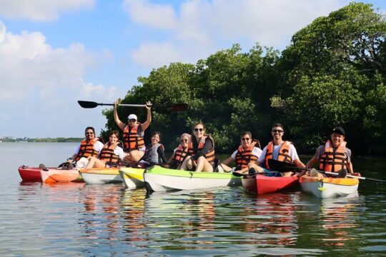 Kayak Activity in Nichupte Lagoon opt. Roundtrip transportation