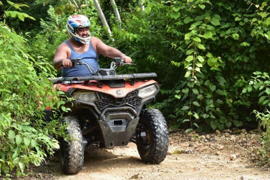 Jungle ATV Adventure Tour with Cenote swim and Zipline activity