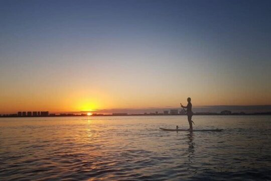 Paddle Board at Sunrise or Sunset in Cancun