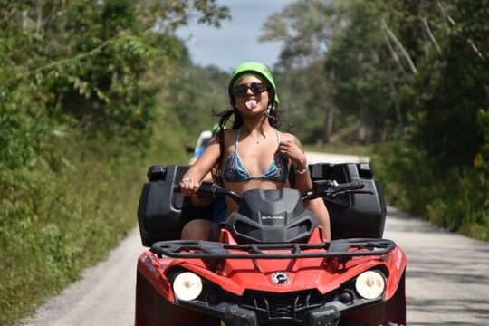 ATV Tour from Cancun with Zipline and Cenote Swim